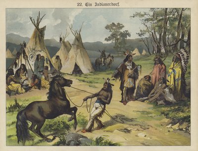 Indiaans kamp, Amerika door German School