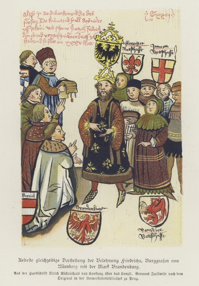 Investituur van Frederik V, Burggraaf van Neurenberg door German School
