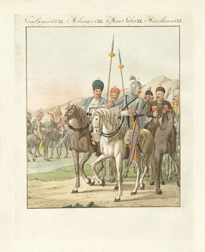 Onregelmatige lichte Russische cavalerie door German School