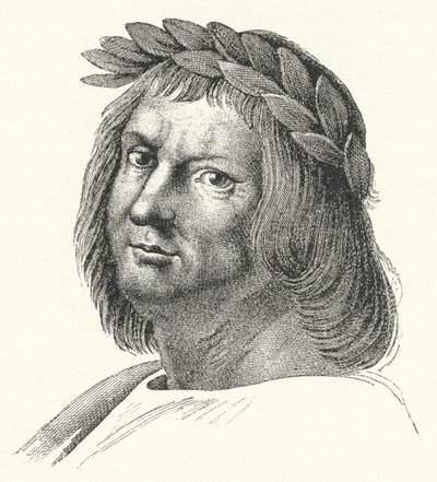Jacopo Sannazaro, Italiaanse dichter (gravure) door German School