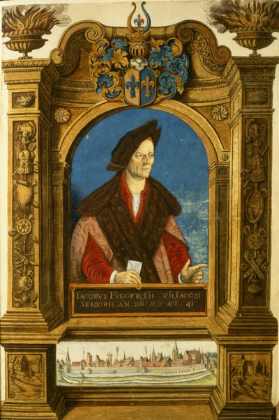 Jakob Fugger, uit Geheim Ehrenbuch des Fuggerschen Geschlechts door German School