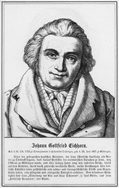 Johann Gottfried Eichhorn door German School