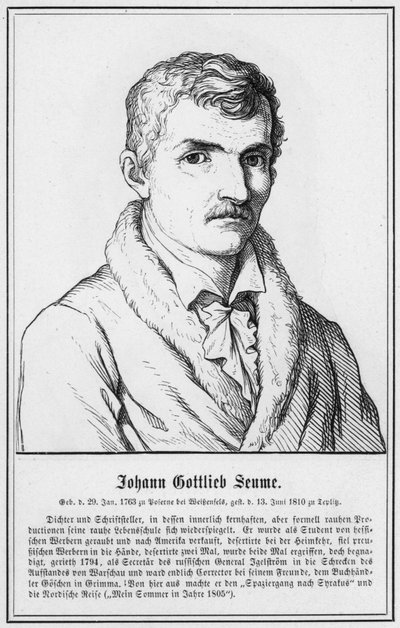 Johann Gottlieb Seume door German School