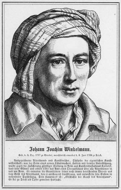 Johann Joachim Winkelmann (gravure) door German School