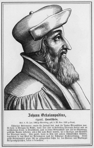 Johann Oekolampadius door German School