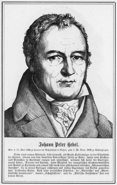 Johann Peter Hebel door German School