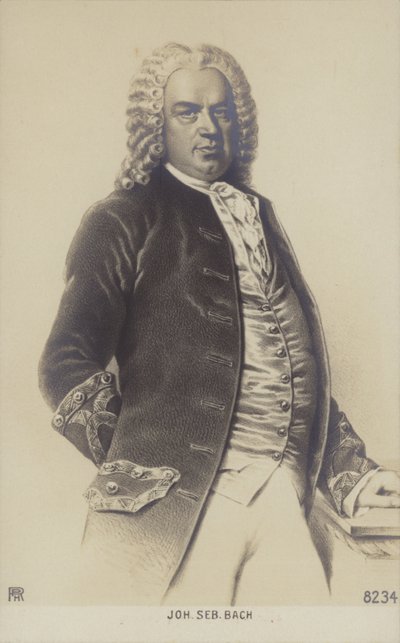 Johann Sebastian Bach, Duitse componist, organist, klavecinist, violist en altviolist uit de Barokperiode (1685-1750) door German School
