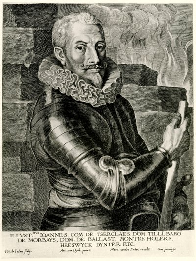 Johann Tserklaes Graaf van Tilly door German School