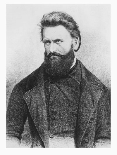 Julius Fröbel (litho) door German School
