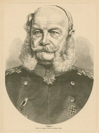 Kaiser Wilhelm I van Duitsland door German School