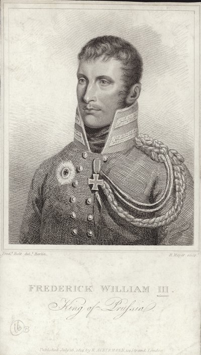 Koning Frederik Willem III van Pruisen door German School