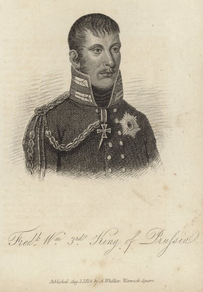 Koning Frederik Willem III van Pruisen door German School