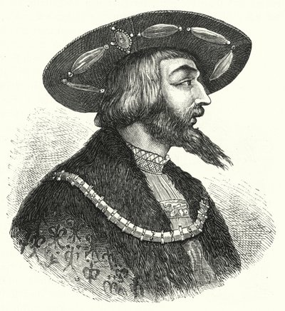 Koning Lodewijk II van Hongarije door German School