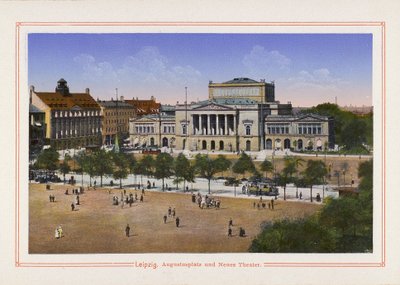 Leipzig, Augustusplatz en Neues Theater door German School