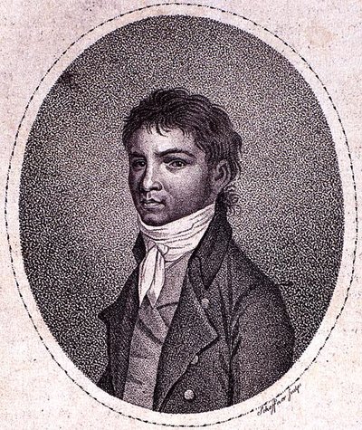 Louis van Beethoven (1712-73) gegraveerd door Scheffner door German School