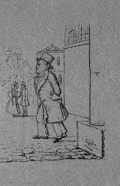 Ludwig van Beethoven (1770-1827) gegraveerd door Johann Peter Lyser (1803-70) door German School