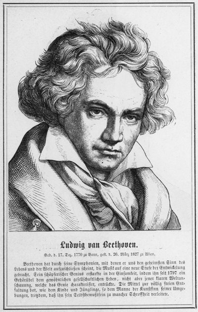 Ludwig van Beethoven door German School