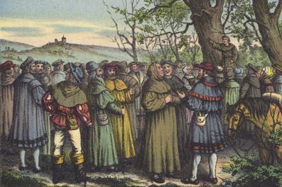 Luther predikend door German School