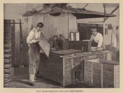 Lucifers maken (gravure) door German School