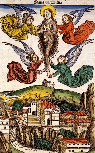 Maria Magdalena uit Liber Chronicarum door Hartmann Schedel, 1493 door German School