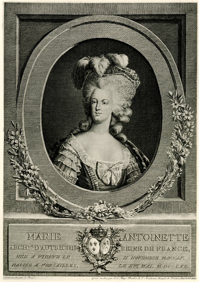 Marie Antoinette door German School