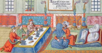 Huwelijksscène, uit een manuscript over het Ottomaanse Rijk, c.1600 door German School