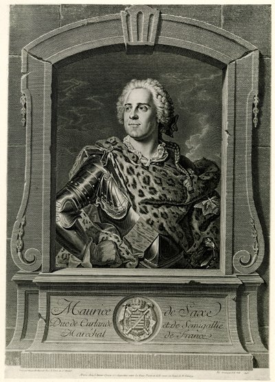 Marschall Moritz von Sachsen door German School