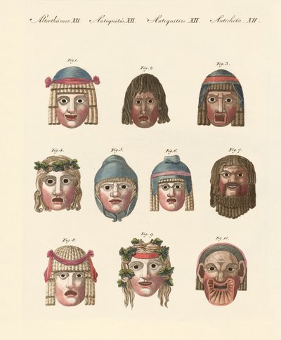 Maskers van de oudheid door German School