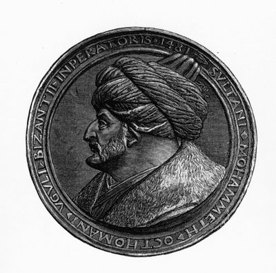 Medaille van Mehmed II, uit Geschichte der Byzantiner und des Osmanisches Reiches door G.S. Hertzberg, 1883 door German School