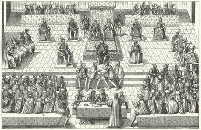 Bijeenkomst van de Franse Staten-Generaal in Orléans, januari 1561 door German School