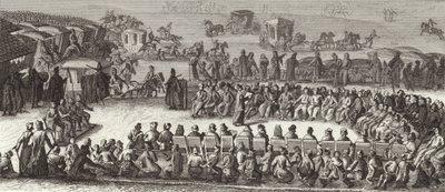Vergadering van de Poolse Nationale Vergadering. Illustratie voor Bilder-Atlas (gravure) door German School