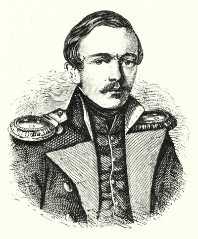 Mikhail Lermontov, Russische dichter, schrijver en schilder door German School