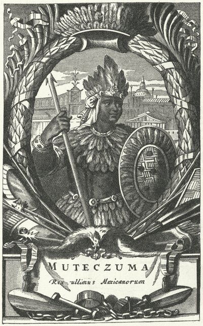 Montezuma II, Azteekse keizer door German School
