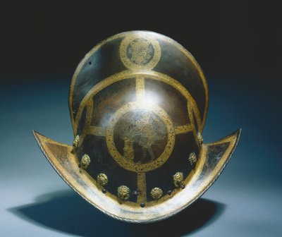 Morion van de staatswacht van keurvorst Christian I van Saksen, Neurenberg door German School
