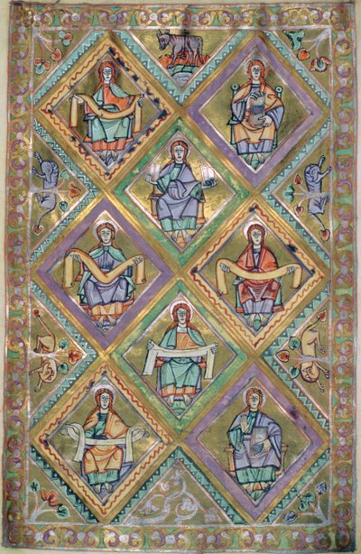Het leven van Christus volgens Mattheüs, uit het Evangeliarium van de kathedraal van Plock door German School