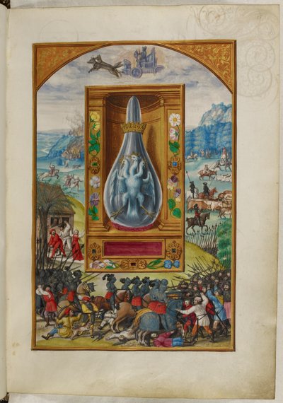 Driekoppige vogel in fles, de Vierde Verhandeling, uit 