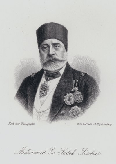 Muhammad III as-Sadiq, Bey van Tunis door German School
