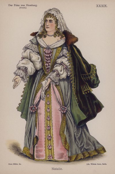 Natalie, uit Der Prinz von Homburg door Heinrich von Kleist door German School