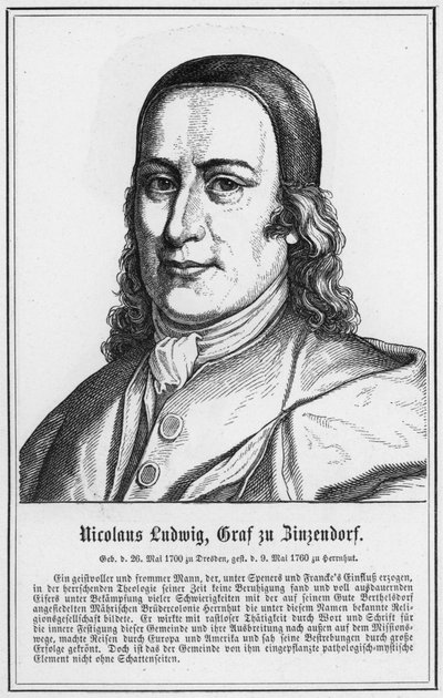Nicolaus Ludwig, Graaf van Zinzendorf door German School