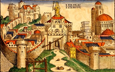Nineve, uit Liber Chronicarum door Hartmann Schedel, 1493 door German School