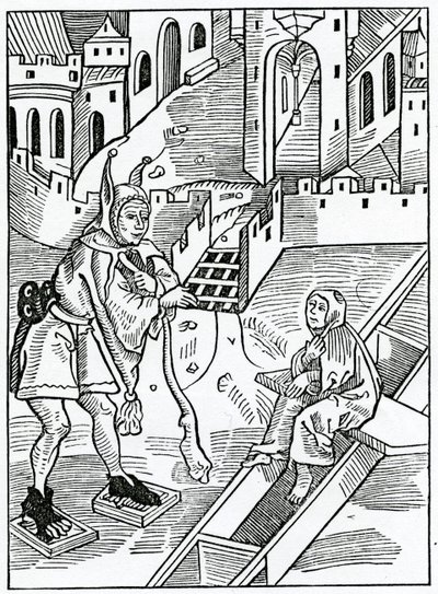 Van minachting, of verachting van de heilige schrift, illustratie uit Alexander Barclay