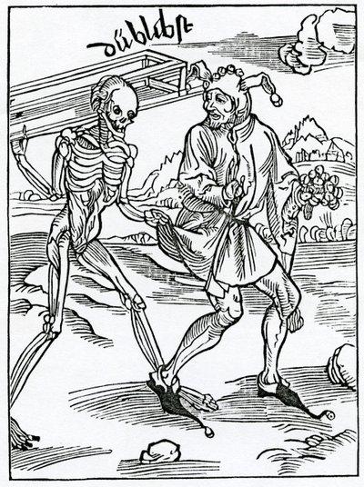Van dwazen die de dood verachten zonder er rekening mee te houden, illustratie uit Alexander Barclay