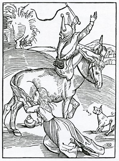 Van grote woede, voortkomend uit kleine aanleiding, illustratie uit Alexander Barclay
