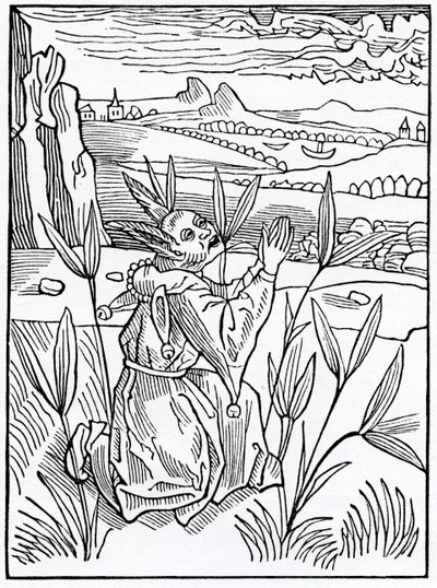 Over nutteloze en ijdele gebeden, geloften en verzoeken, illustratie uit Alexander Barclay