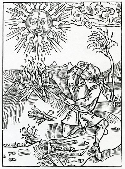 Van hen die dwaas spreken tegen de werken van God, illustratie uit Alexander Barclay