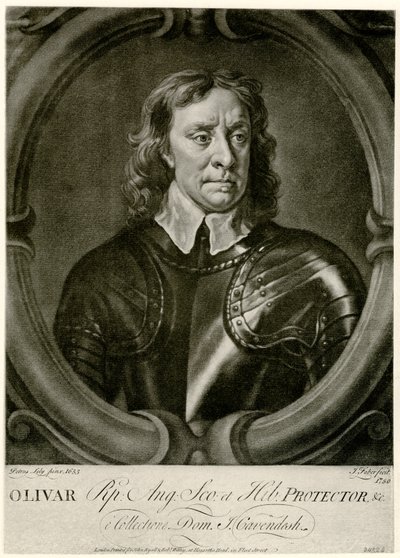 Oliver Cromwell door German School