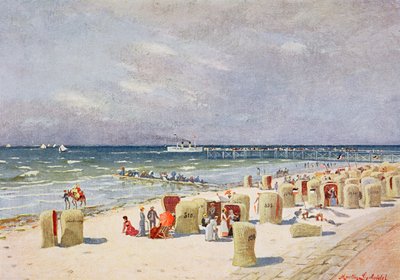 Op het strand van Norderney door German School
