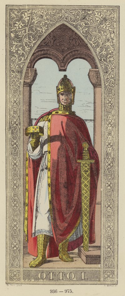 Otto I, 936-975 door German School