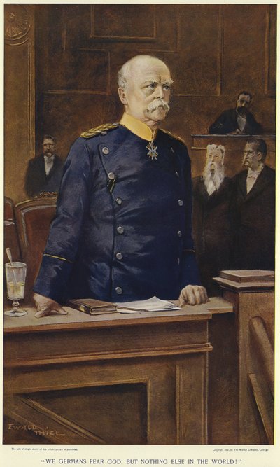 Otto von Bismarck tijdens een toespraak tot de Rijksdag door German School