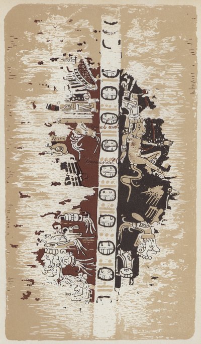 Pagina uit de Paris Codex met Maya-astrologie door German School
